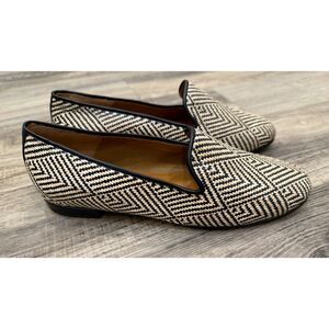 Jon Josef Women's Gatsby Loafer Woven Slip On Flats Shoe Size 7M Made in Spain